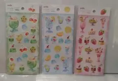 セリア　クリームソーダ　シール　ステッカー