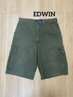 エドウィン　EDWIN ハーフ　カーゴ　ショーツ　ミリタリー　アメカジ　カーキのサムネイル