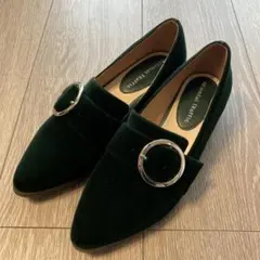 【美品】Oriental Traffic ベルベットパンプス