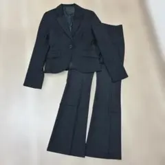 アンタイトル　セットアップ 黒 フレア　パンツ　スーツ 36/38　シック　無地
