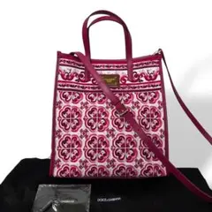 新品 Dolce & Gabbana マジョリカ ロゴ トートバッグ 2WAYのサムネイル