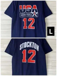 専用USA ドリームチーム　ジョン・ストックトン　Tシャツ　NBA ユニフォーム