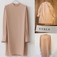 NOBLE ノーブル　ショルダータックミニワンピース　ピンクベージュ　フリーのサムネイル