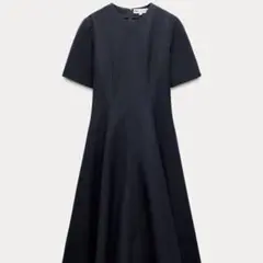 ZARA ゴデット ミディ丈ワンピース ZW Collection