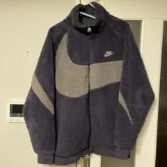 Nike ボアジャケット 紫色　サイズXL
