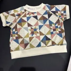 しまむら×soft cheese　パッチワーク Ｔシャツ100サイズ