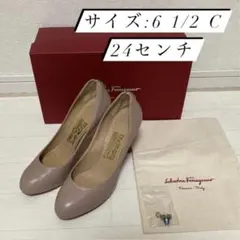 フェラガモ パンプス ハイヒール 24センチ(サイズ: 6 1/2 C)