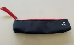 agnes b. コスメケース　ブラック×レッド