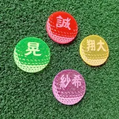❤オリジナルゴルフマーカー❤集光アクリルプレート／名入れ彫刻込