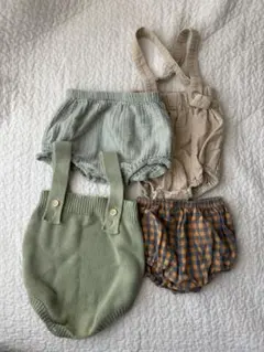 プティマインkonoha black beanベビーボトムス 3点セット＋おまけ