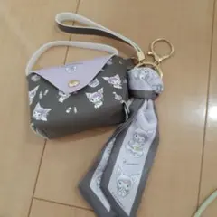クロミ ミニバッグ風チャーム スカーフ付き