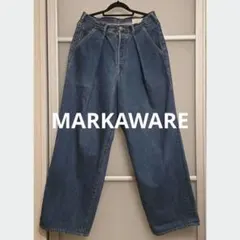 MARKAWARE マーカウェア 1タック ワイドデニム バギー 2のサムネイル