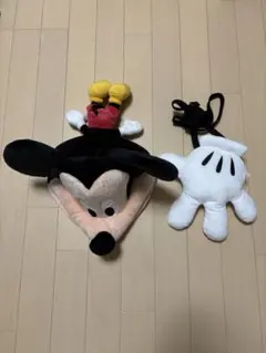 ミッキーマウス プラッシュキャップ セット