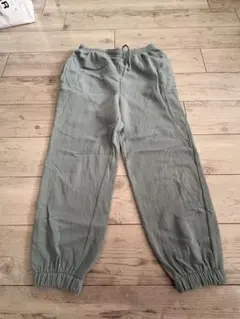 H&M モスグリーン　ジョガーパンツ