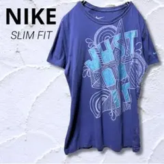 希少 ナイキ Tシャツ L パープル JUST DO IT アート柄 00s