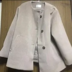 Honeysノーカラーコート(ベージュ/M)