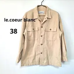 le.coeur blanc　 ルクールブラン　オーバーシャツ　ジャケットのサムネイル