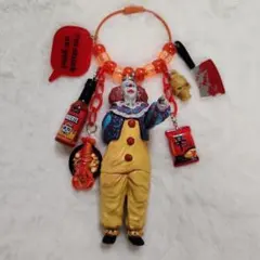 IT ペニーワイズ じゃらじゃらキーホルダー オレンジ レッド 赤 デスソース