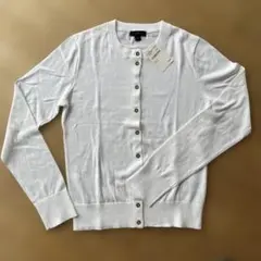 新品 J.Crew クルーネック カーディガン ホワイト Mのサムネイル