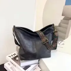 ショルダーバッグ 黒斜めがけレディース大容量 軽い 人気 おしゃれ カジュアル