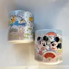 【新品未使用】ディズニー　スーベニア　2026年　湯呑み　干支　午年　2個セット