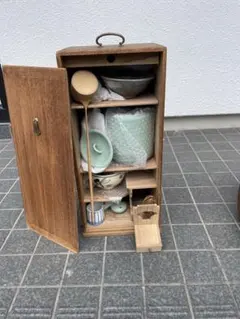 茶道セット 短冊箱 お茶道具 古道具 お茶セット 木箱 茶道