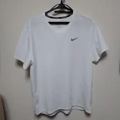 Nike DRI-FIT ホワイト ランニングTシャツ L