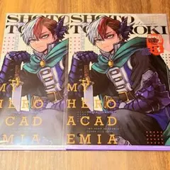 最強ガシャ 僕のヒーローアカデミア クリアファイル 轟焦凍 2枚セット