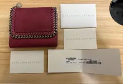 STELLA McCARTNEY ファラベラ 三つ折り財布 レッド ピンクのサムネイル