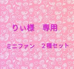 りぃ様専用　ミニファン　２種セット