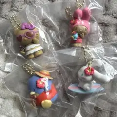 ✿①サンリオ アロハスイングコレクション ガチャ キティ マイメロ シナモンなど