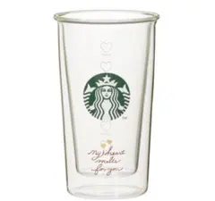 【完売品】スタバ 2026耐熱ダブルウォールグラス　バレンタイン