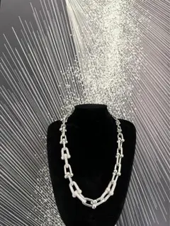 芸能人愛用♡ シルバー925 最新作　ハードウェア　ネックレス　男女兼用