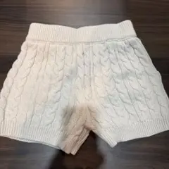 GRL アイボリー ケーブルニットショートパンツ Mサイズ