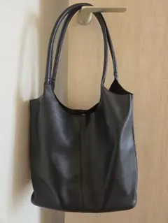 GRL グレイル フェイクレザー トートバッグ ブラックのサムネイル