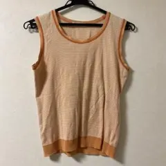 ニューヨーカー　タンクトップ　ノースリーブ　オレンジ　ボーダー