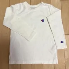 白　ロングTシャツ　110cm チャンピオン