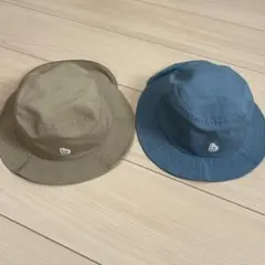 こどもビームス 日除付き帽子 2つセット46-48cm 春夏用 双子のサムネイル