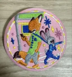 ディズニー 刺繍缶バッジ ズートピア