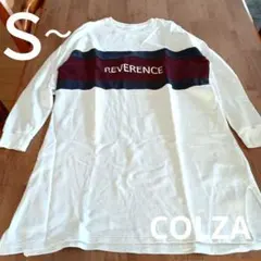 Ｓ～　チュニック丈　ワンピース　トレーナー　白　部屋着　大きめ