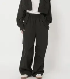 studio CLIP dailyCLIP リップパラシュートパンツ ブラックのサムネイル