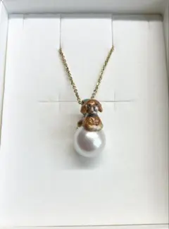 ヴァンドームブティック　犬モチーフ 真珠ネックレス　販売終了