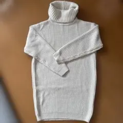 Kobe lettuce タートルネックワンピースニット