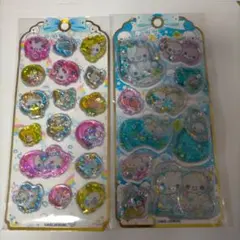 あわわちゃん　ぷくぷくあわわちゃん　ウォーターシール　2シートセット