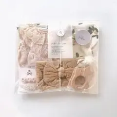ベビー ギフトセット プチギフト 女の子 出産祝い スタイ ハンドメイド ミモザ