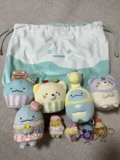 すみっコぐらし ぬいぐるみ キーホルダー マルシェ 1番くじ とかげ ねこ