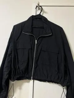 INGNI ブラックナイロンジッパージャケットのサムネイル