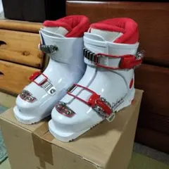 子ども用スキーブーツ 17.0 ホワイト/レッド