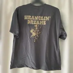 新品　トイストーリー ウッディ ブルズアイ 半袖tシャツ チャコール LL