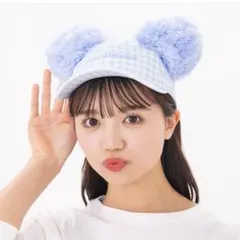 ディズニー　なかよしクラブ　ミッキー　キャップ 帽子　水色　ディズニーランド